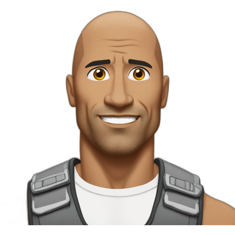 The rock leve un soucis emoji