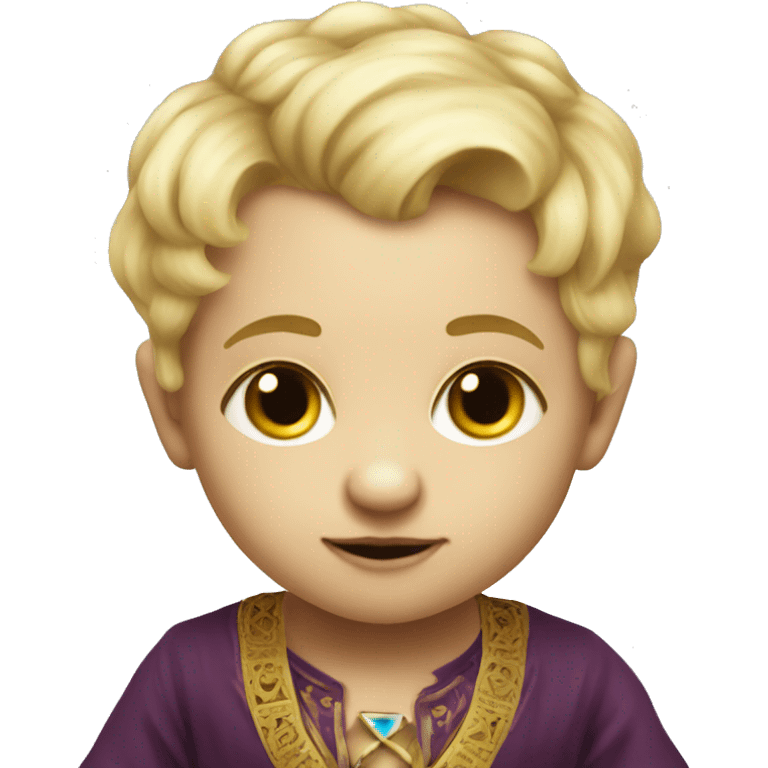 fortune-teller blonde baby boy  emoji