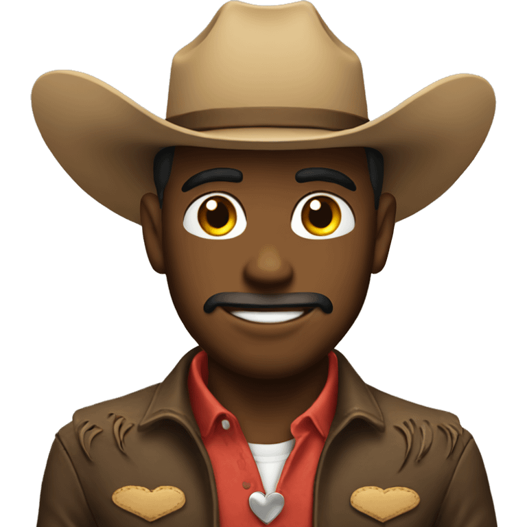 Cowboy emoji with heart eyes  emoji