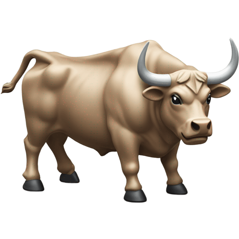 charging bull wallstreet emoji