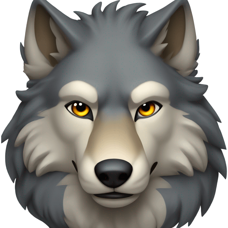 Alpha wolf emoji