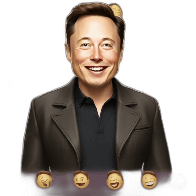 Happy Elon musk emoji