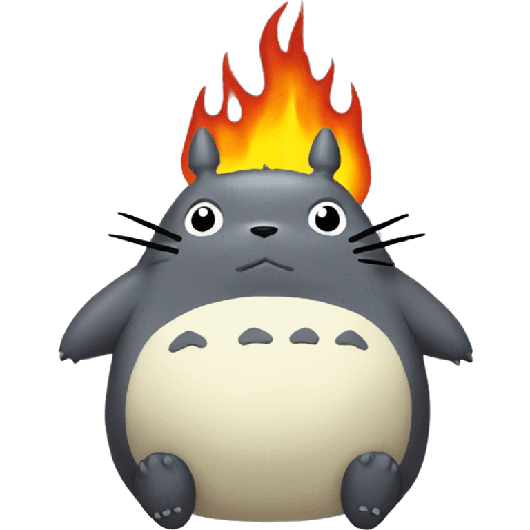 Totoro flame emoji