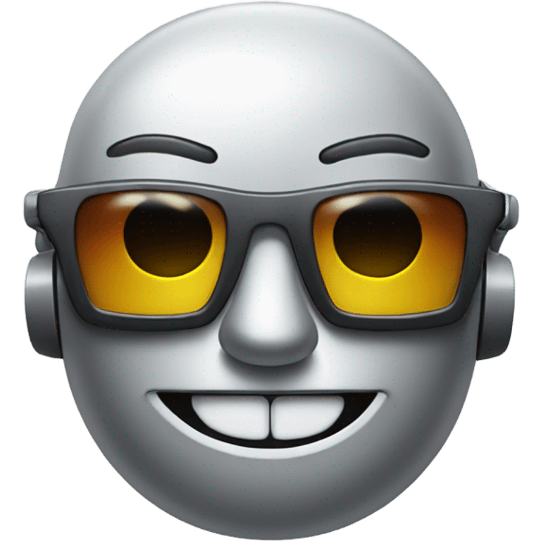 Smirking Robot Face with Sunglasses emoji