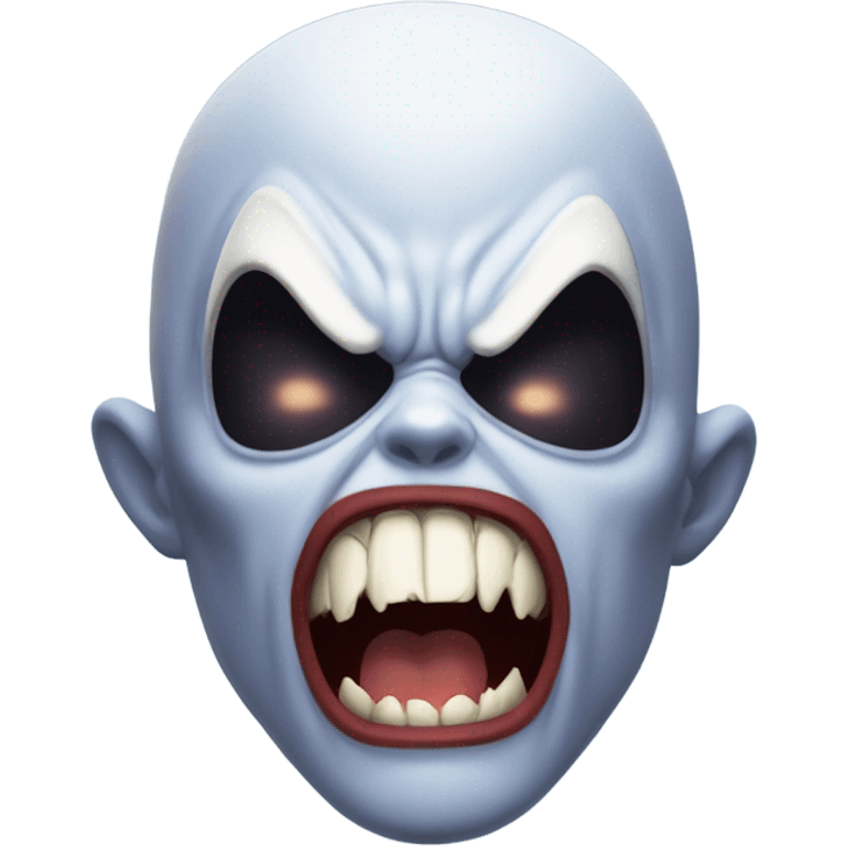 Spider-Man as ghost vampire angry emoji