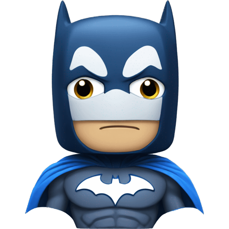 blue and white batman emoji