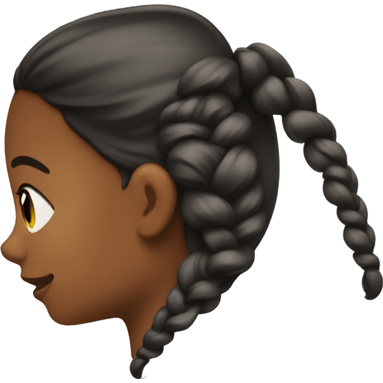 Girl tucking hair behind ear. emoji