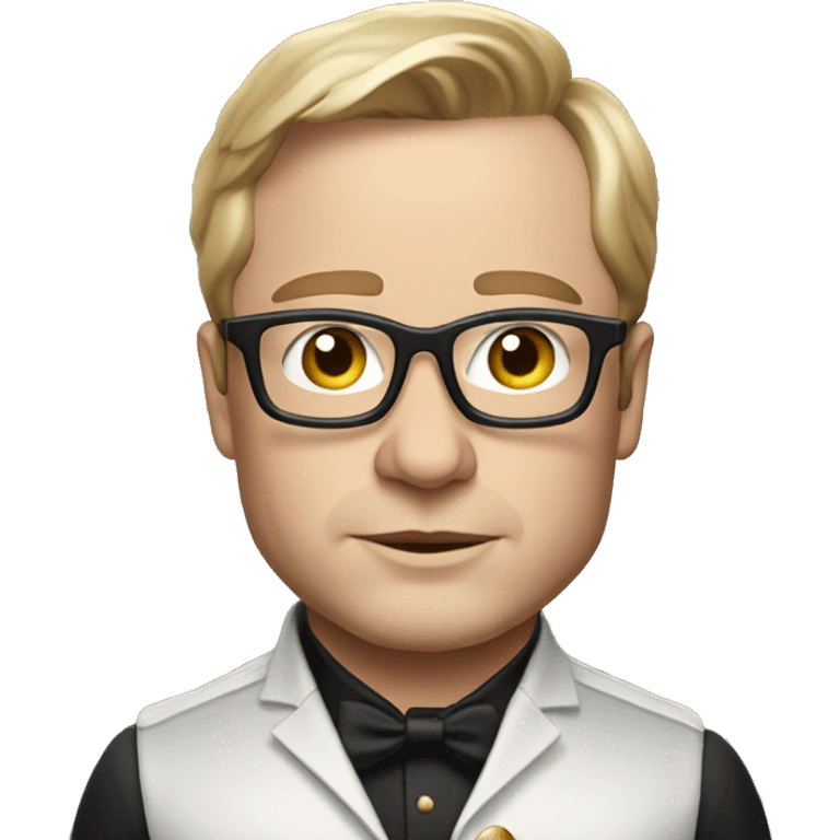 elton musk with classy, rich clothes emoji