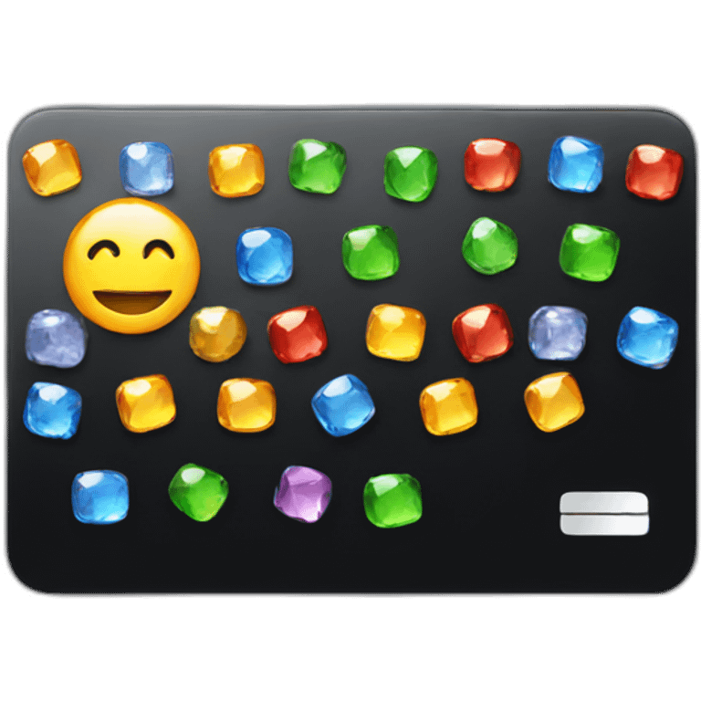 Black credit card with gems emoji