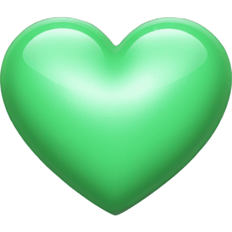 A heart in seaform green colour emoji