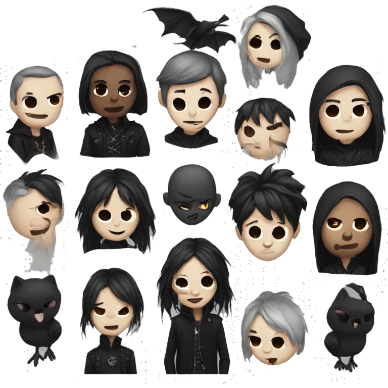 goth emojis emoji