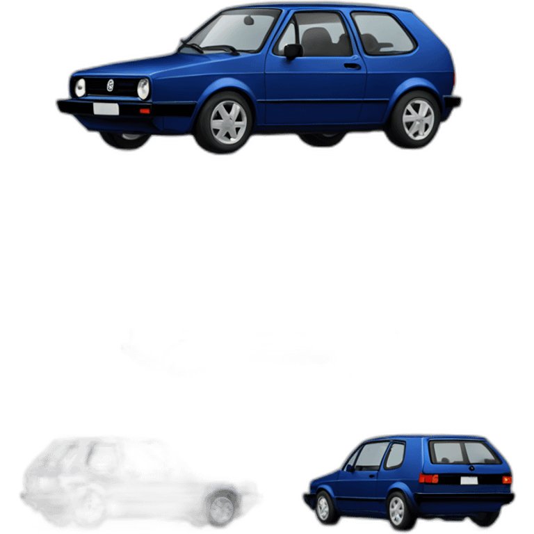 Vw dark blue golf 2 emoji