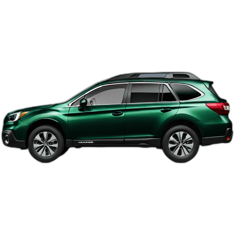 Dark Green Subaru Outback onyx edition emoji