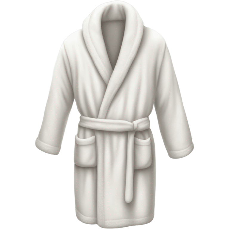 White dressing gown  emoji