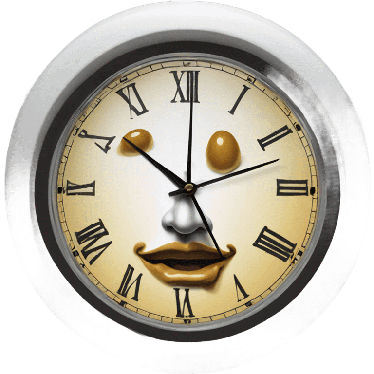 salvador dali melted clock emoji