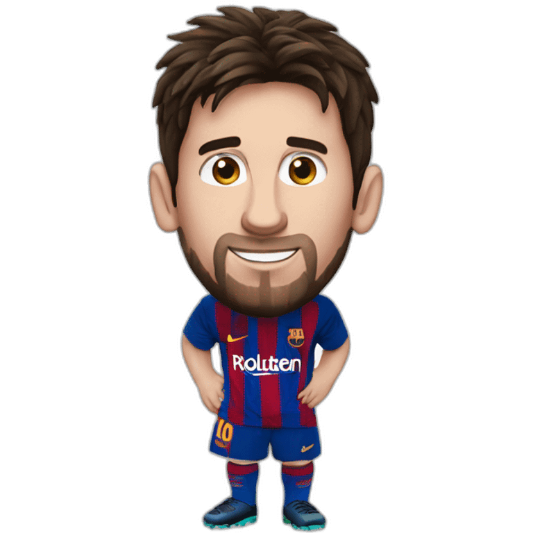 Messi qui rie emoji