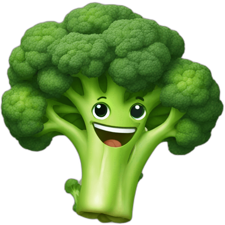 happy broccoli emoji