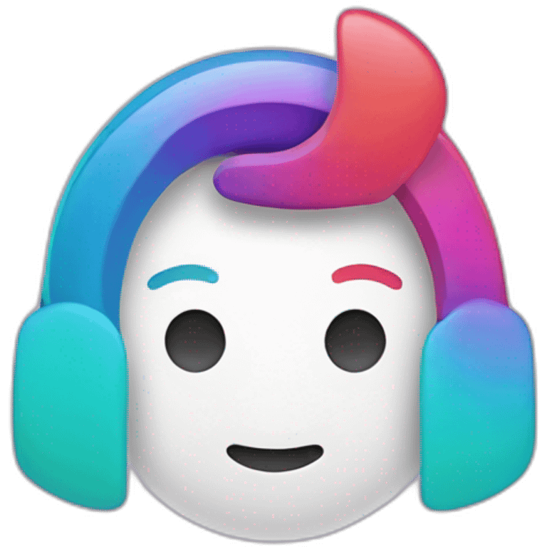 tiktok logo with a sigma face emoji