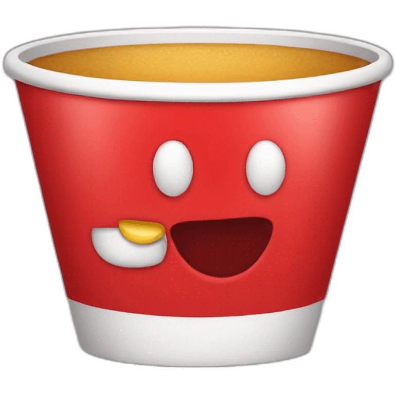 Red cup for party emoji