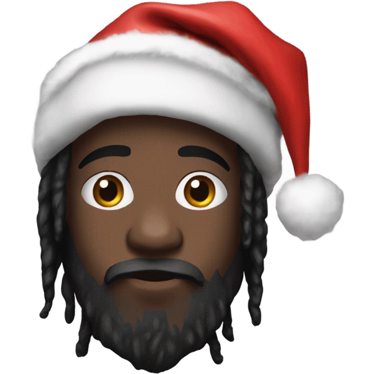 A wale with a Christmas hat  emoji