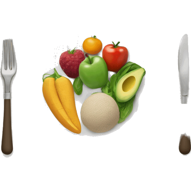 plate of healthy food  emoji