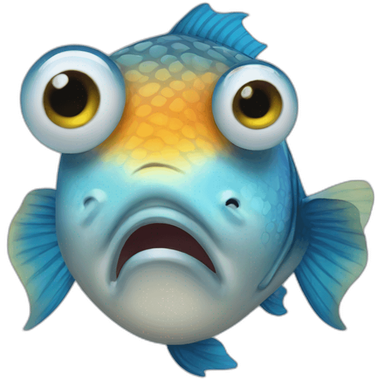 Fish cry emoji