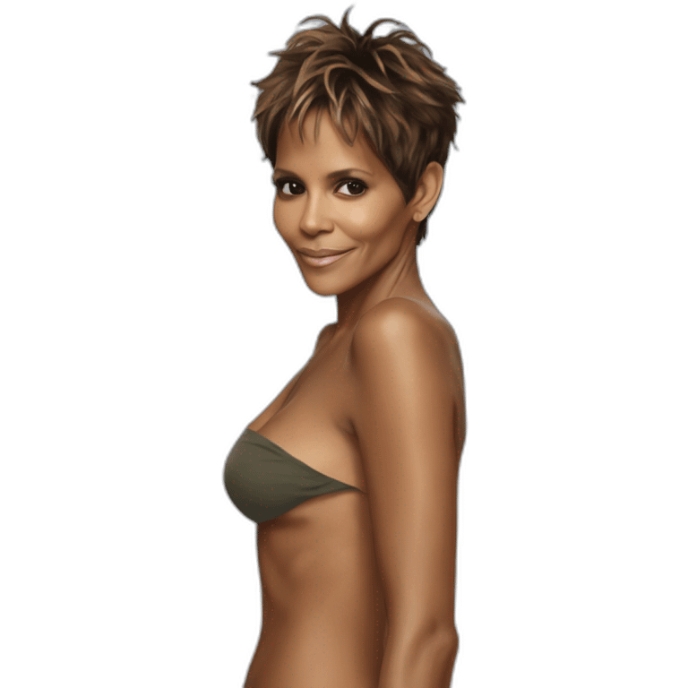 Halle berry beach only skin emoji