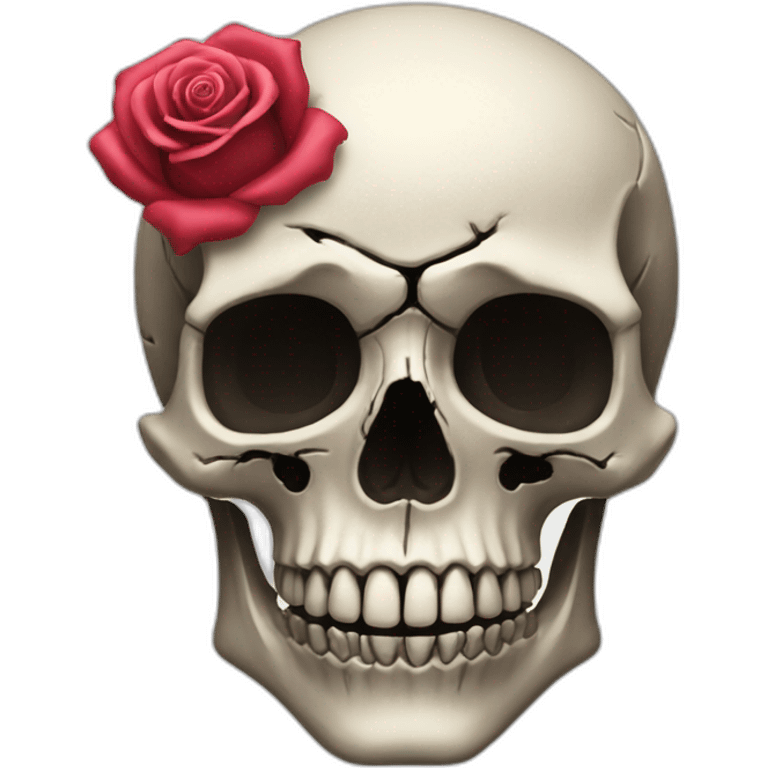 Rose skull emoji