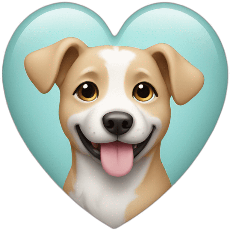 Dog on a heart emoji