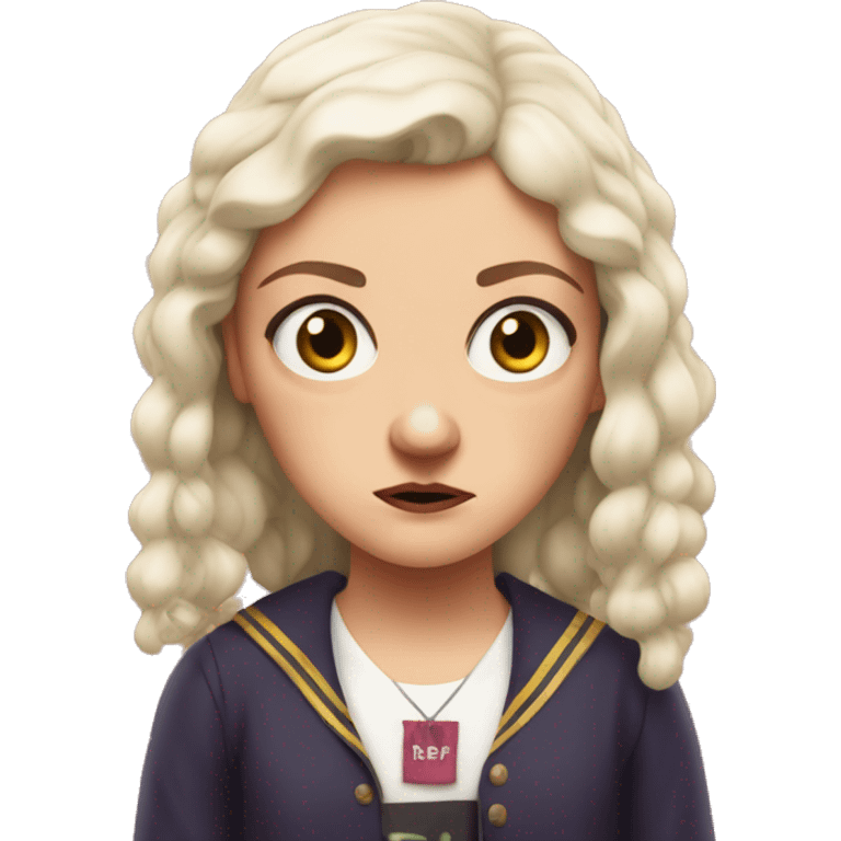 Sister Michael from Derry Girls looking grumpy emoji