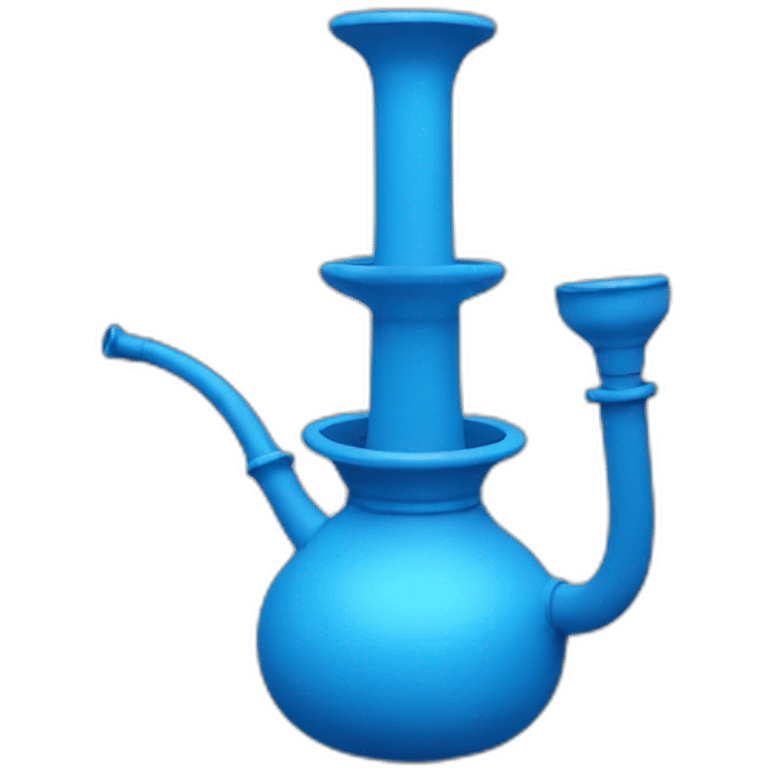 blue hookah emoji