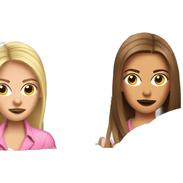 Mean girls driving in a Porsche  emoji