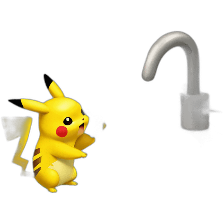 pikachu-washing-hands-with-soap emoji