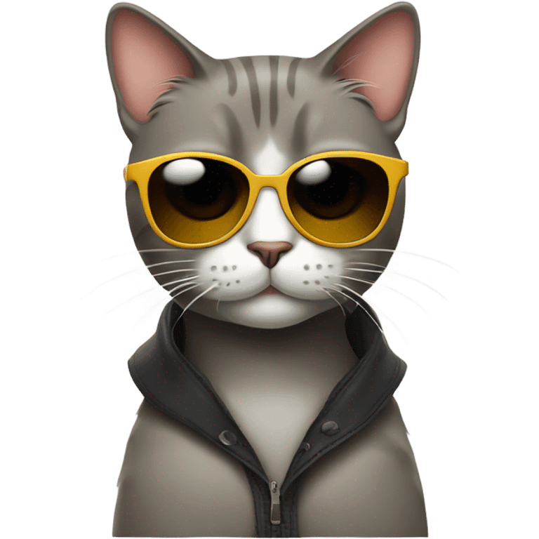 Cat with sunglasses emoji