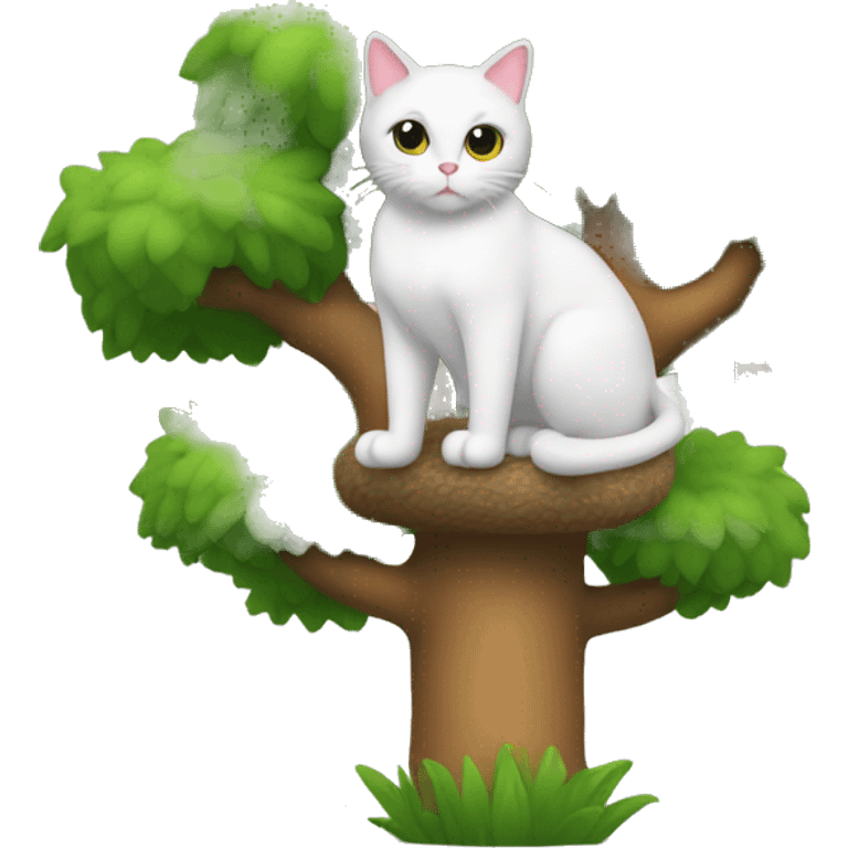 Cat tree emoji