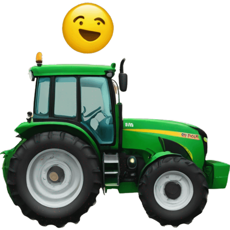 tracteur avec le texte "mdr" emoji