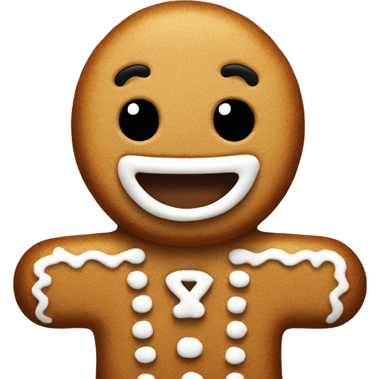 Gingerbread man emoji