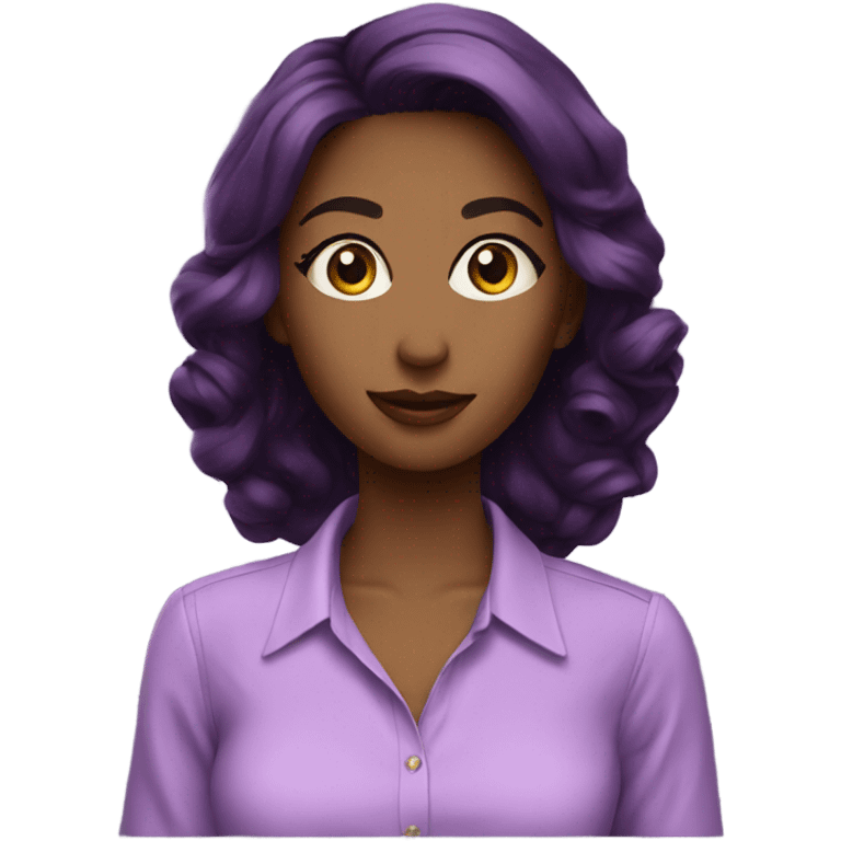 blouse purple emoji