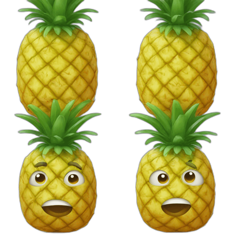 pineapple-with-face emoji