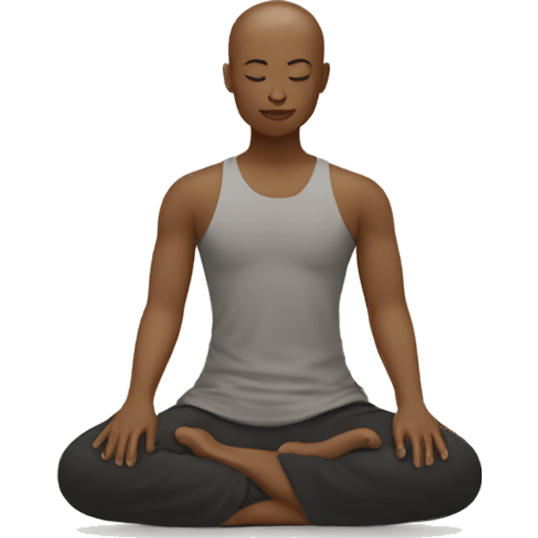 happy zen genderless meditation position emoji