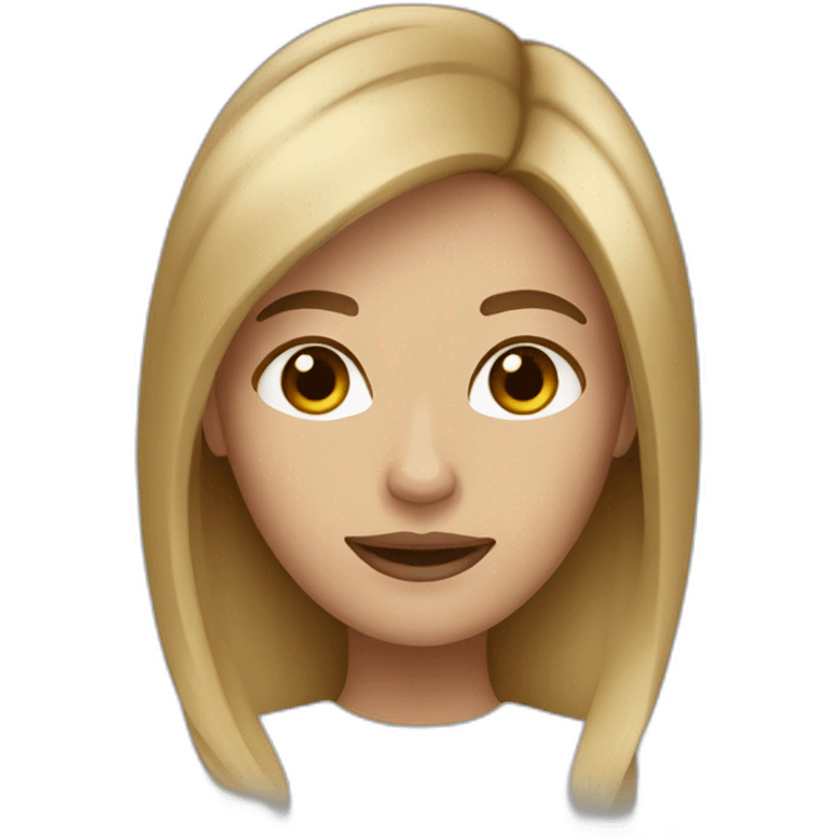 ombré blond/brown hair woman emoji