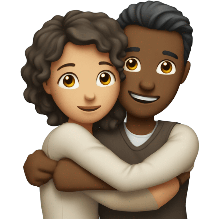 A couple hugging with each other  emoji