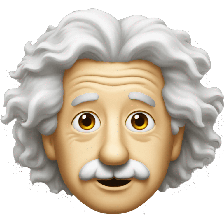 albert einstein with star eyes emoji