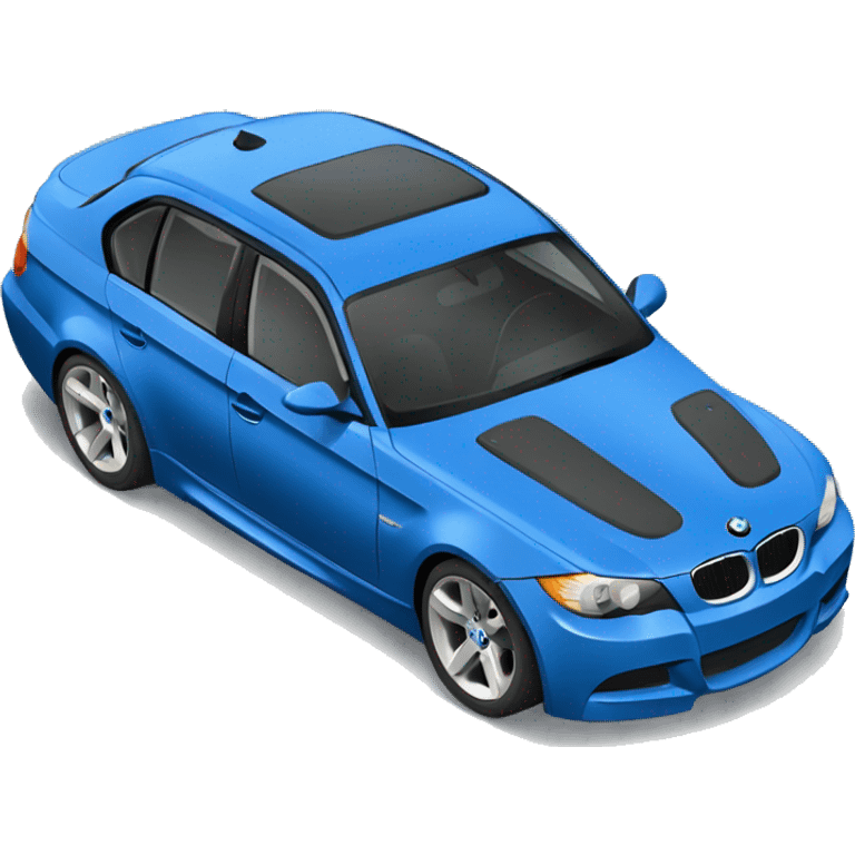 Blue bmw e91 emoji