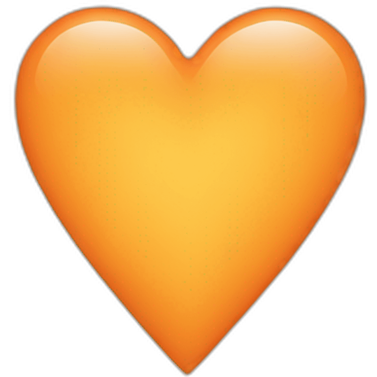 Light orange heart emoji