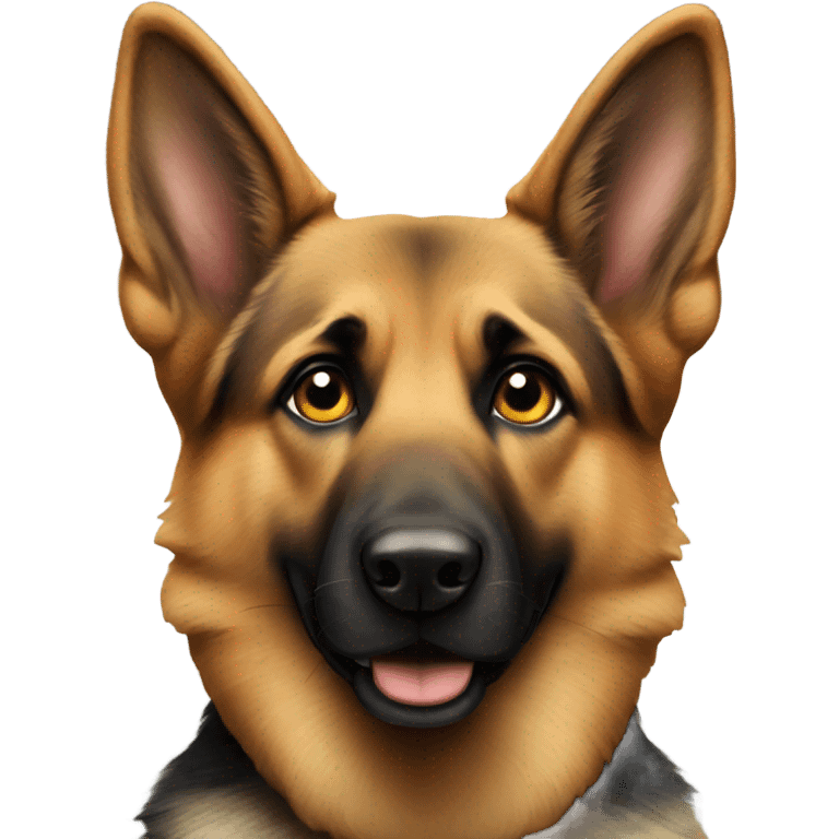 Smart German shepherd emoji