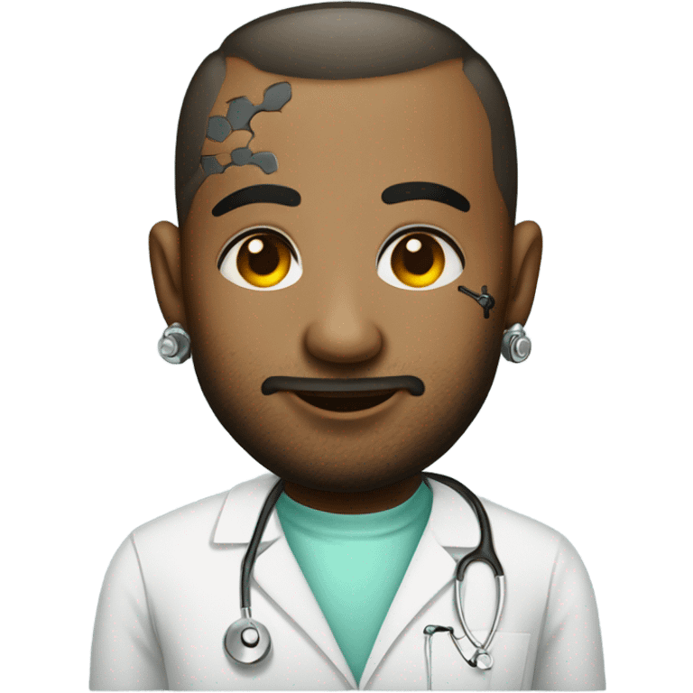 Surgeon tatted with piercings  emoji