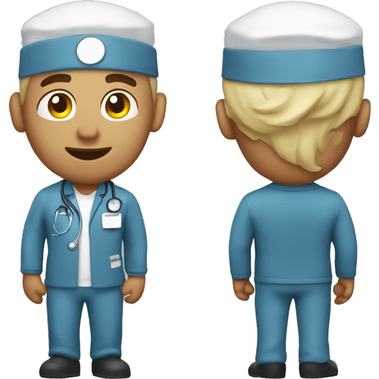 Nurse men with big muscles emoji