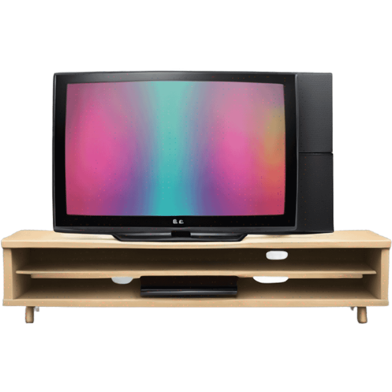 Lg tv with the tv stand emoji