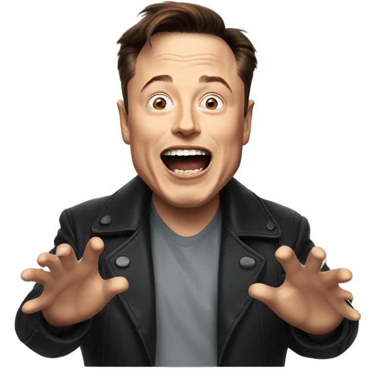 Even Elon musk yelling emoji